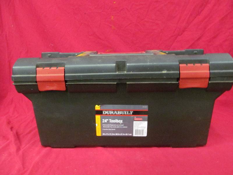 lot 293 image: Dura built tool box with tools