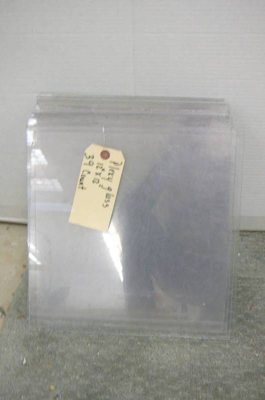 Plexy glass chelving 39 12 X 12