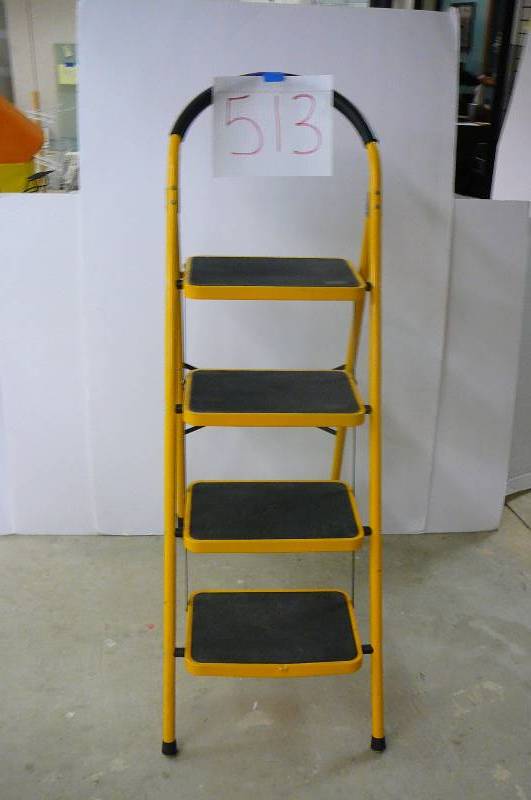 Step Stool Fold up 4 Step Yellow