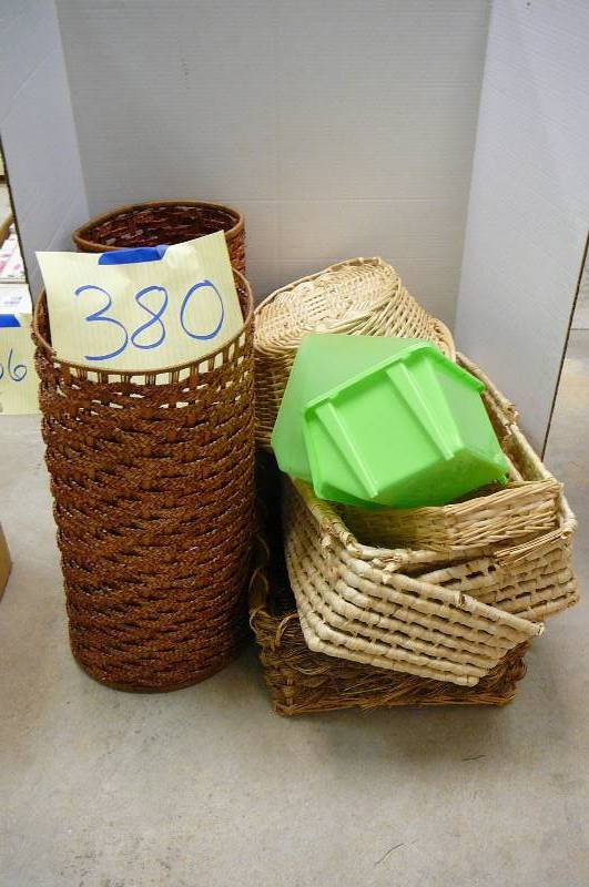 Whicker Baskets, Oval, Round, Rectangular