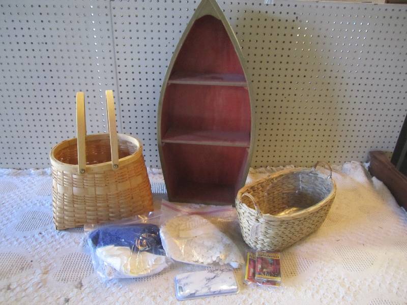 Wood Boat Shelf Baskets and other m...
