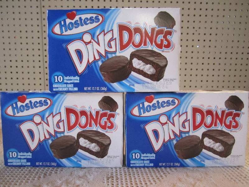 3 Boxes Hostess Ding Dongs Best by ...