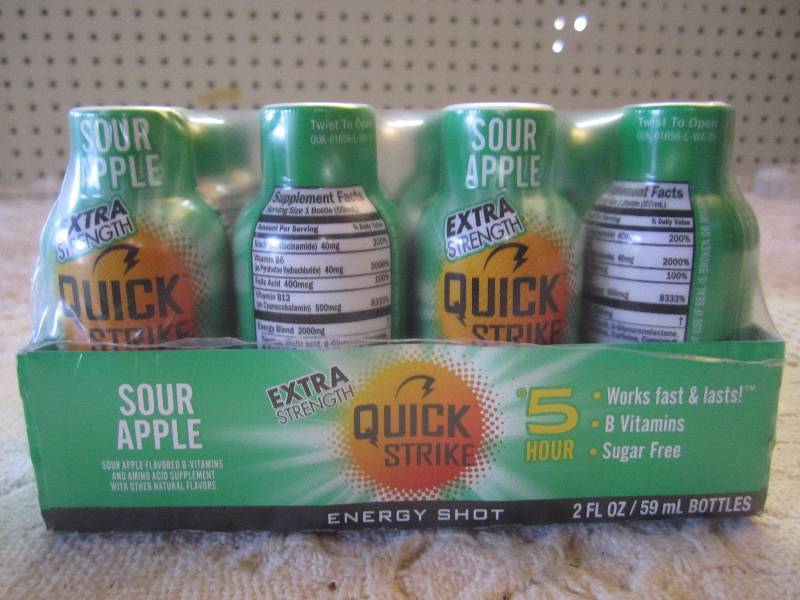 Pack of 12 Quick Strike 5 Hour Ener...