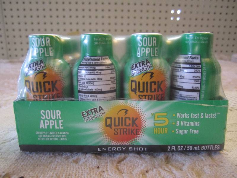 Pack of 12 Quick Strike 5 Hour Ener...