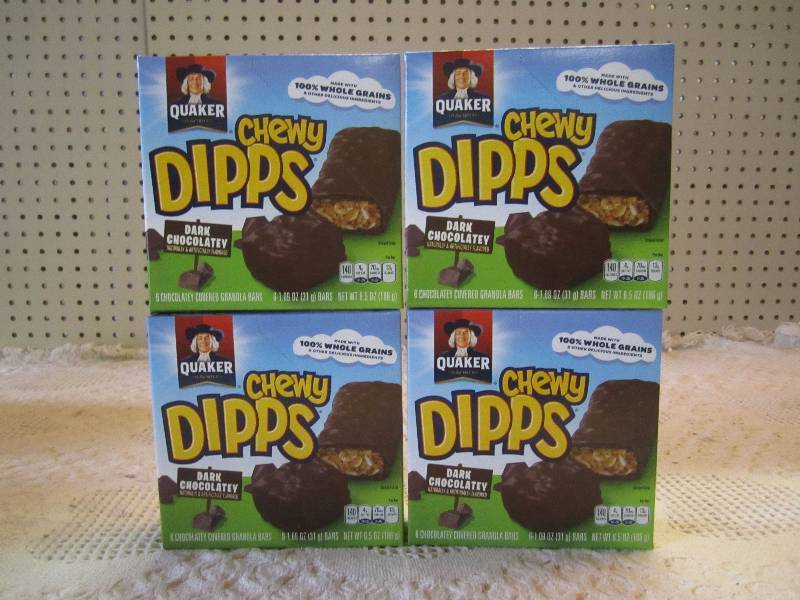 4 Boxes Chewy Dipps Dark Chocolate ...
