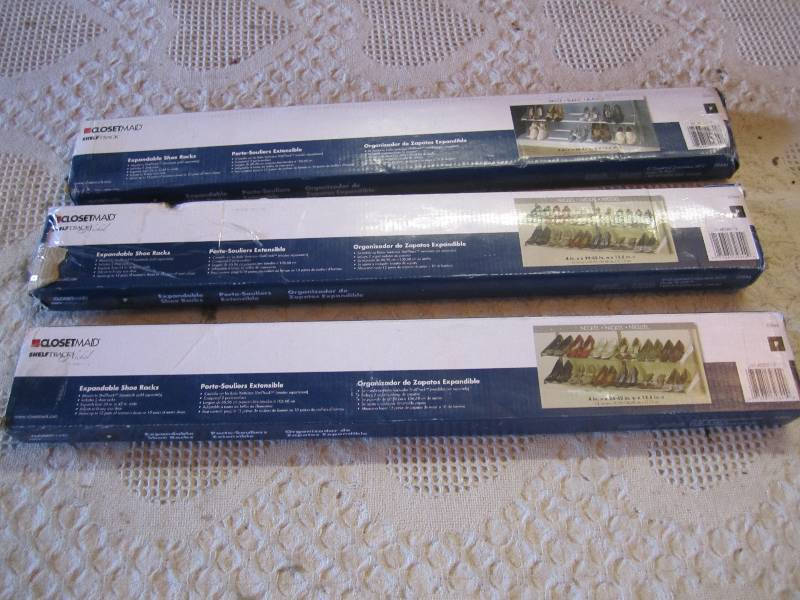 Lot of 3 Closetmaid Shelf Track Sho...