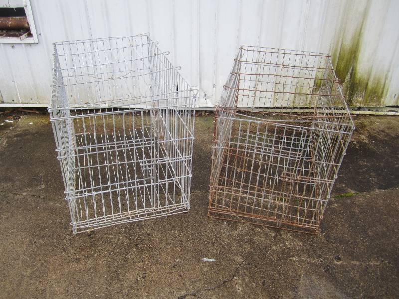 Lot of 2 Mtal Wire Cages Approx. 22...