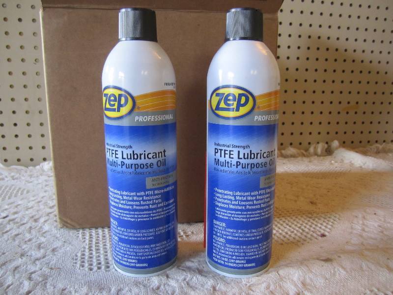 Lot of 6 Zep PTFE Lubricant Multi-P...