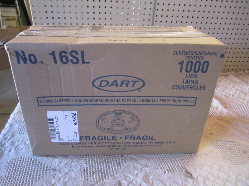 Case of 1000 Dart Straw Slotted Cup...