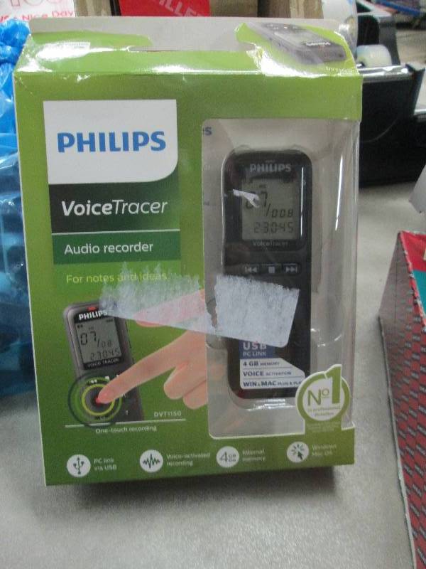 Philips Audio Recorder- open box un...