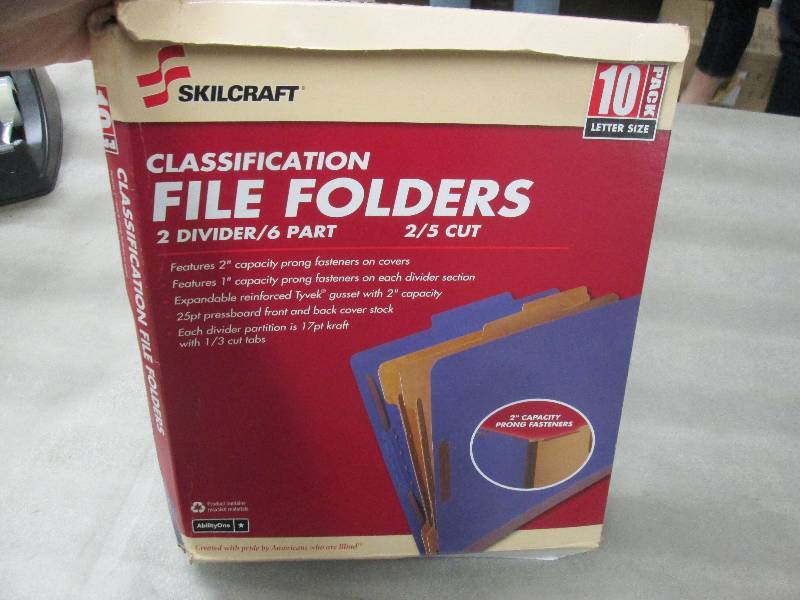 10 Boxes of 10 Skilcraft Classifica...
