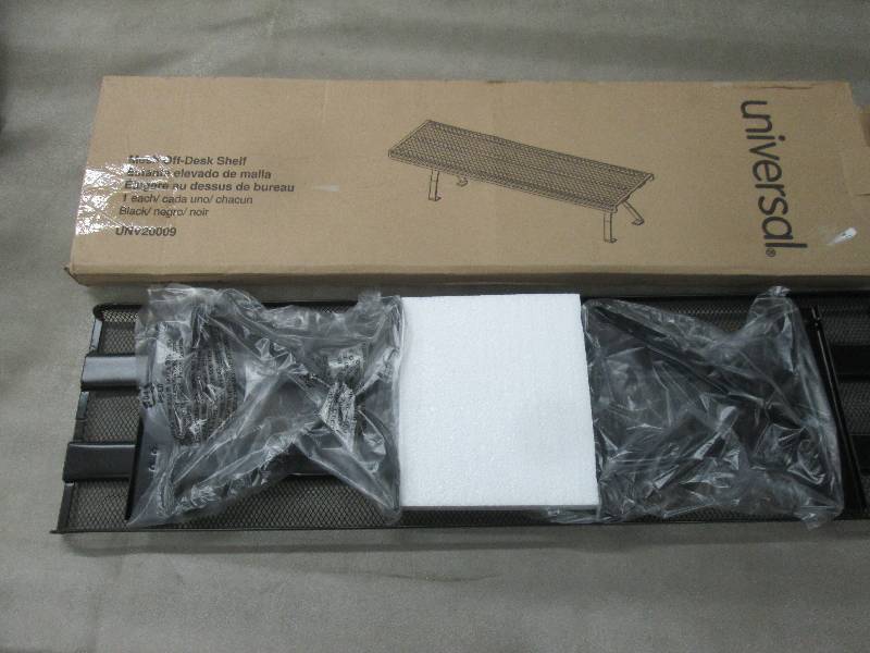 Universal Mesh Off-Desk Shelf, Blac...