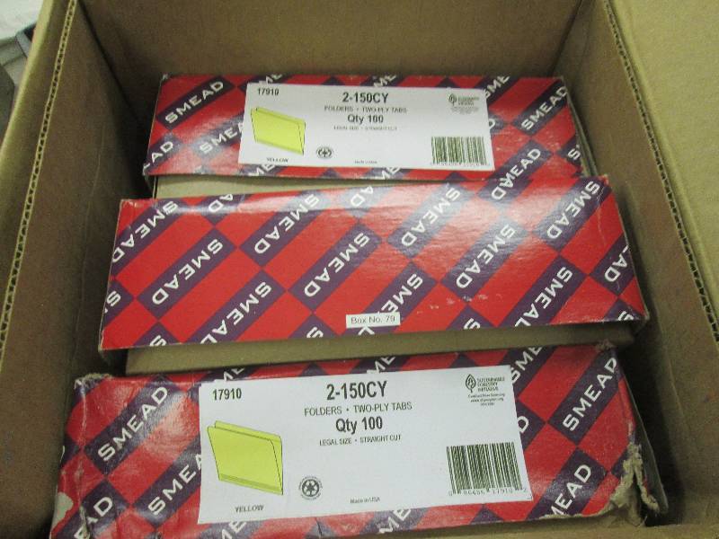 3 Boxes of Smead File Folder, Reinf...