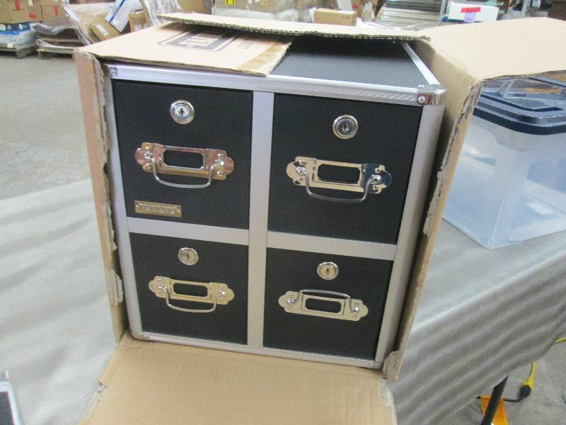 Vaultz Locking CD File Cabinet, 4 D...