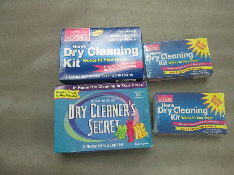Lot of 4 Boxes Dry Cleaning Sheets...