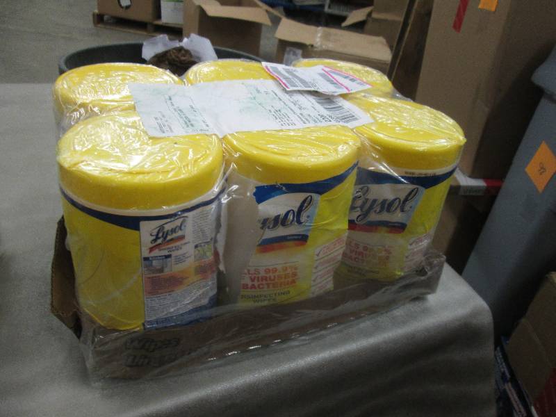Lot of 6 Lysol Disinfecting Wipes, ...