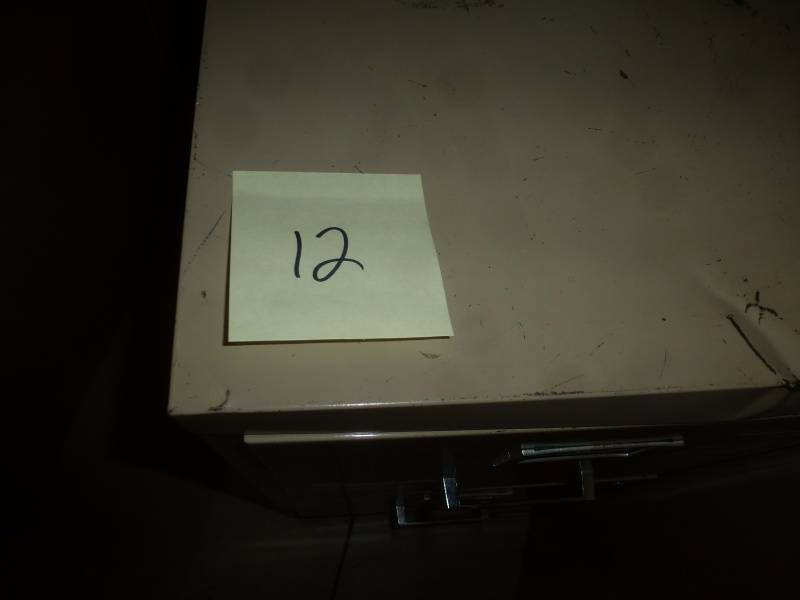 Tan File Cabinet # 12