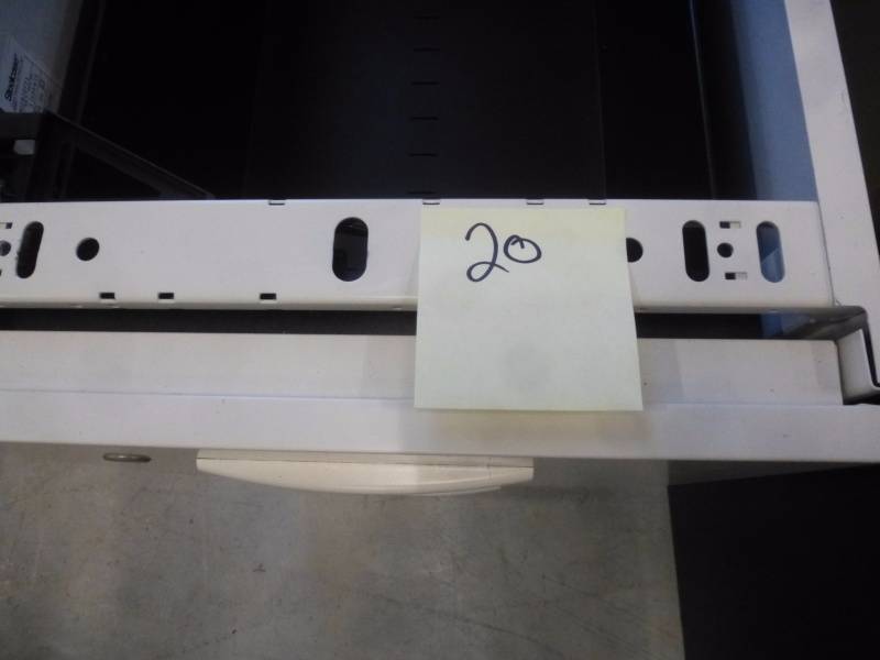 Off White Lower Desk Cabinet # 20