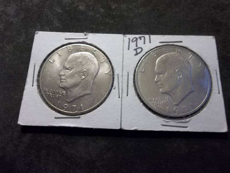1971 & 1971 D Ike Dollars