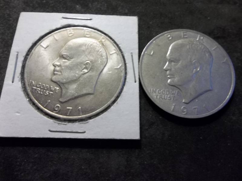 1971 & 1971 D Ike Dollars