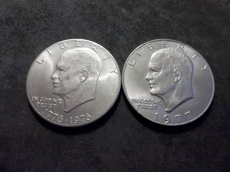 1976 & 1977 Ike Dollars