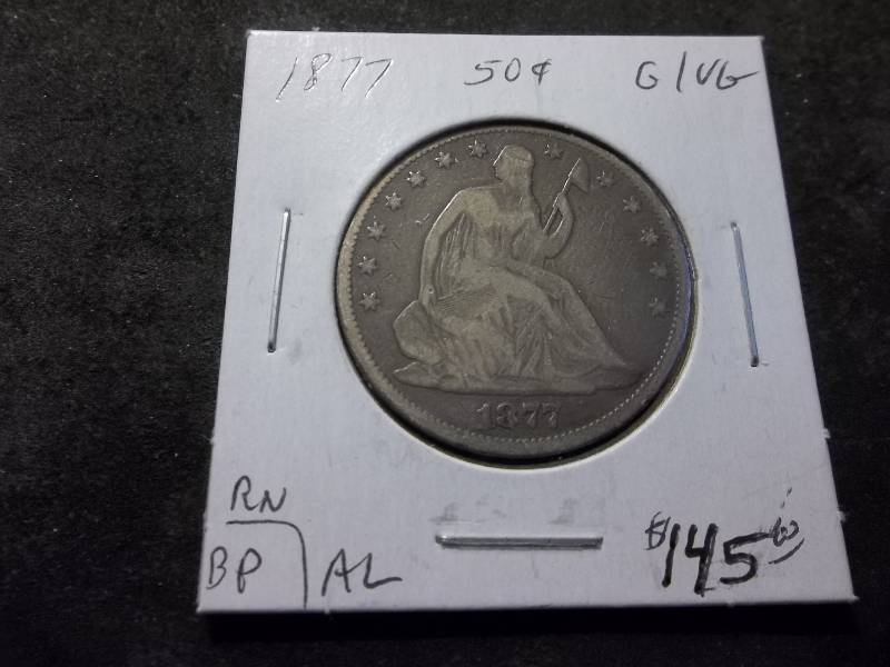 1877 Seated Liberty Half Dollar