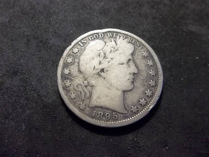 1895 S Barber Half Dollar