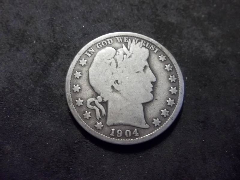 1904  Barber Half Dollar