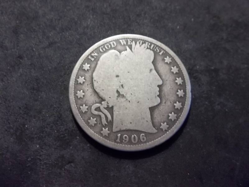 1906 D Barber Half Dollar