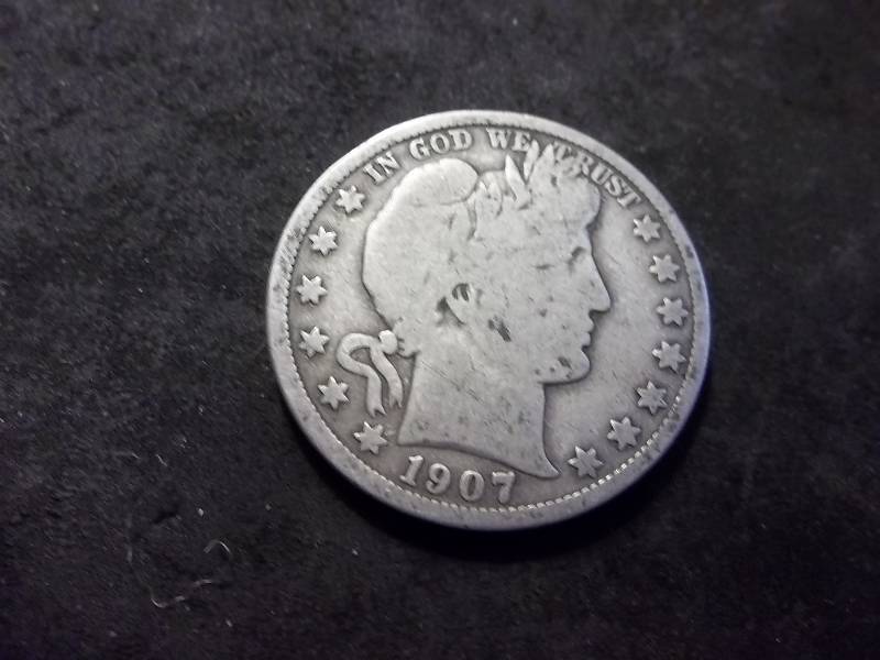 1907  Barber Half Dollar