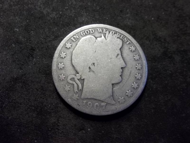 1907 D Barber Half Dollar