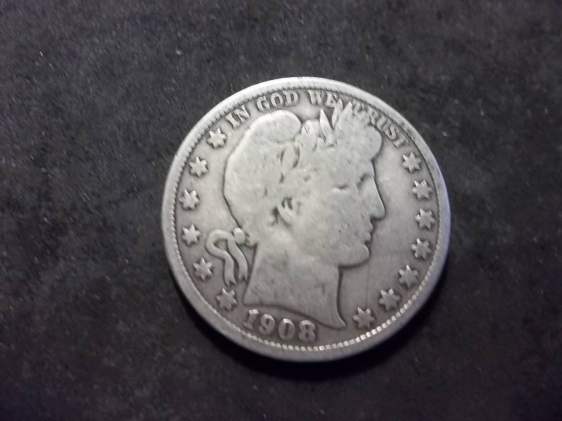 1908 D Barber Half Dollar