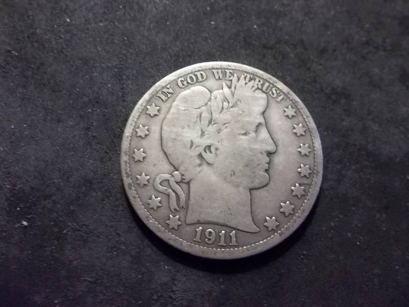 1911 S Barber Half Dollar