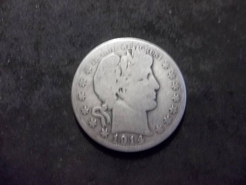 1914 S Barber Half Dollar