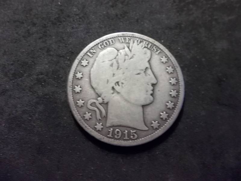 1915 D Barber Half Dollar