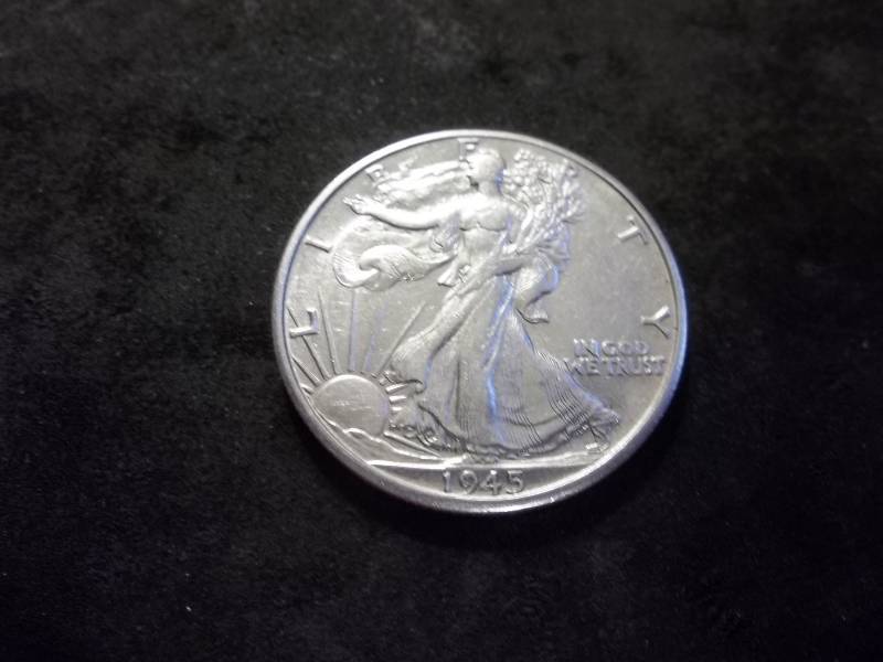 1945 D  Walker Half Dollar