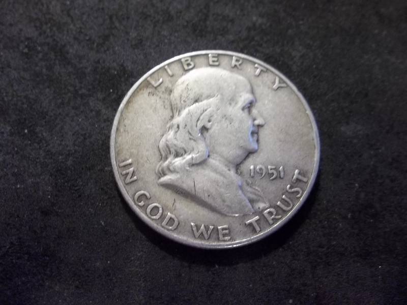 1951 D Franklin Half Dollar