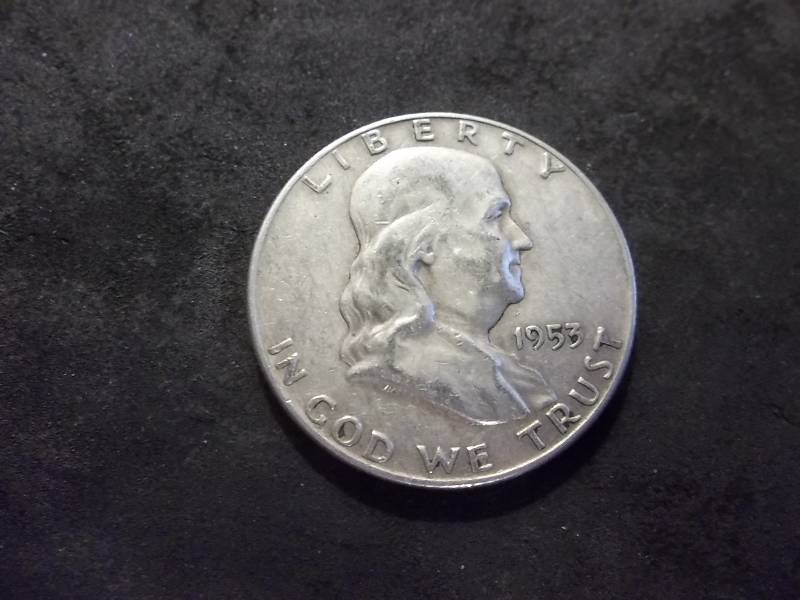1953 D  Franklin Half Dollar