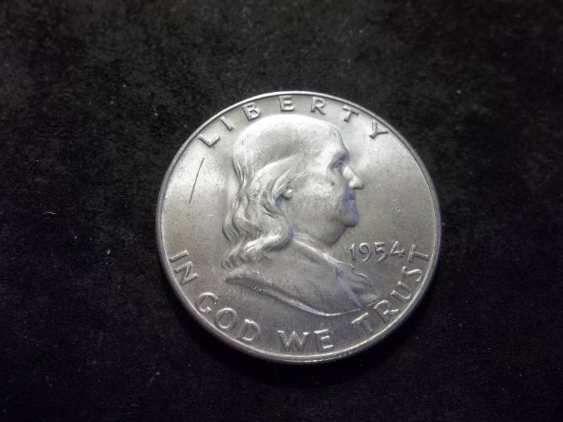 1954 D  Franklin Half Dollar