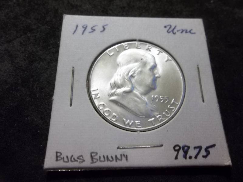 1955 Franklin Half Dollar MS Bugs Bunny