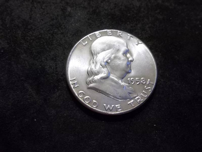 1958   Franklin Half Dollar