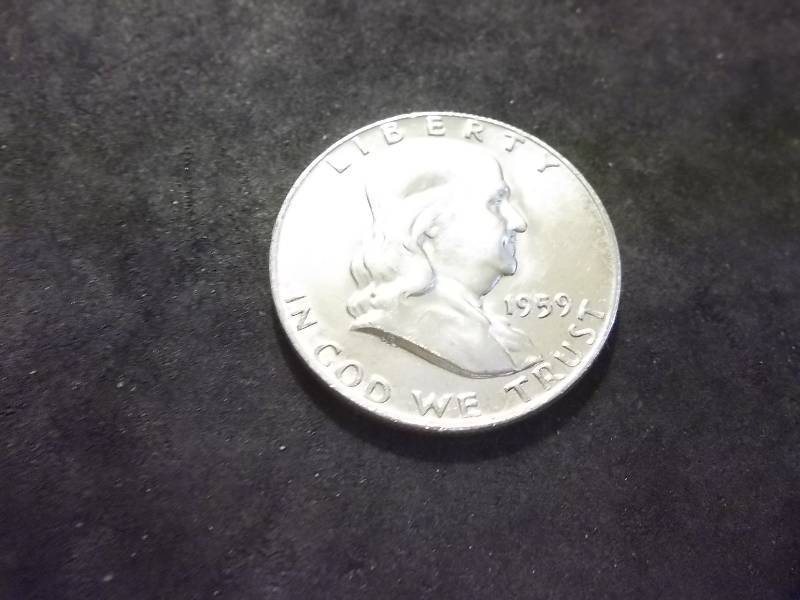 1959 D Franklin Half Dollar