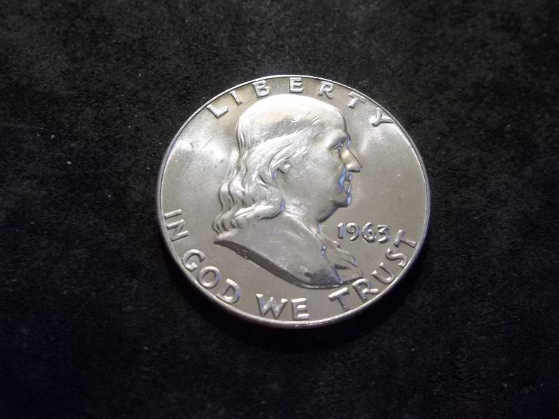1963 D  Franklin Half Dollar