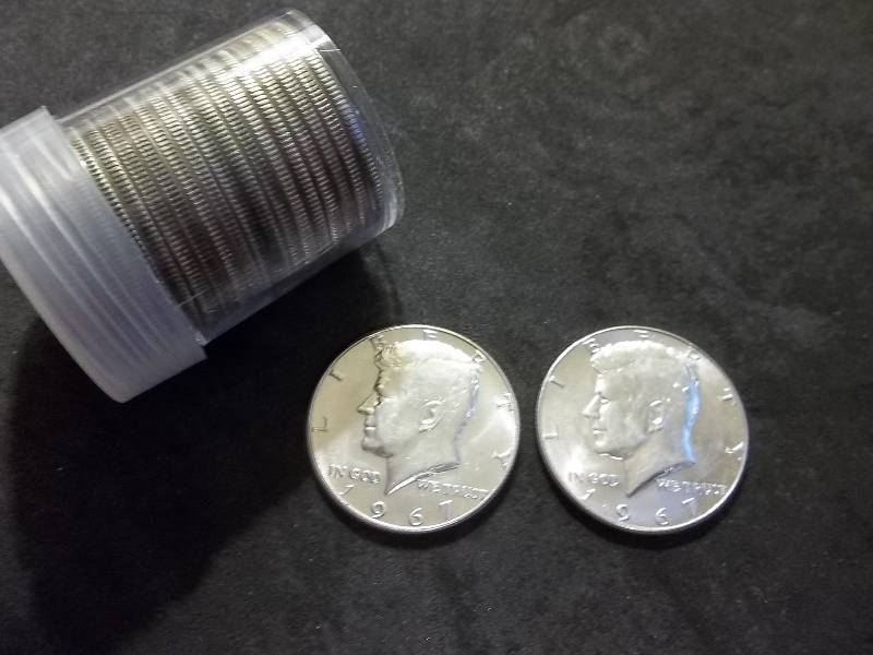 Full Roll Of Kennedy Half Dollars 1967, 1968, 1969 (40%)