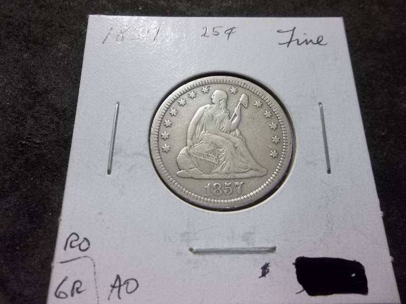 1857 Seated Quarter