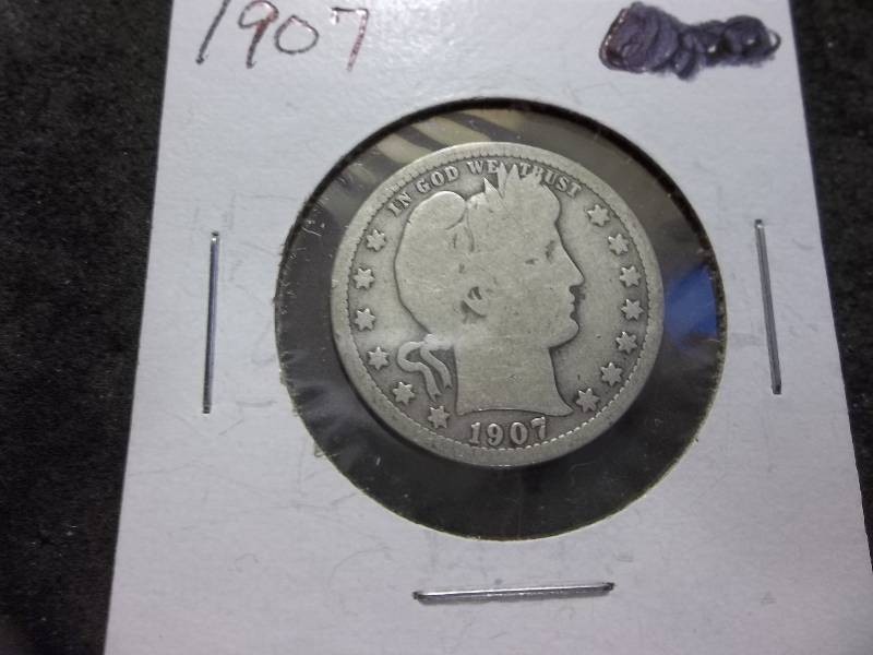 1907 Barber Quarter