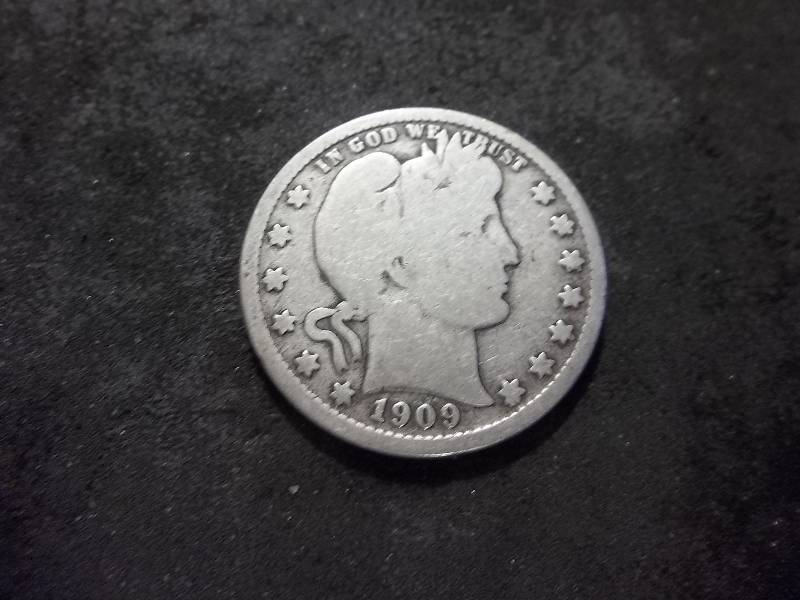 1909 D Barber Quarter