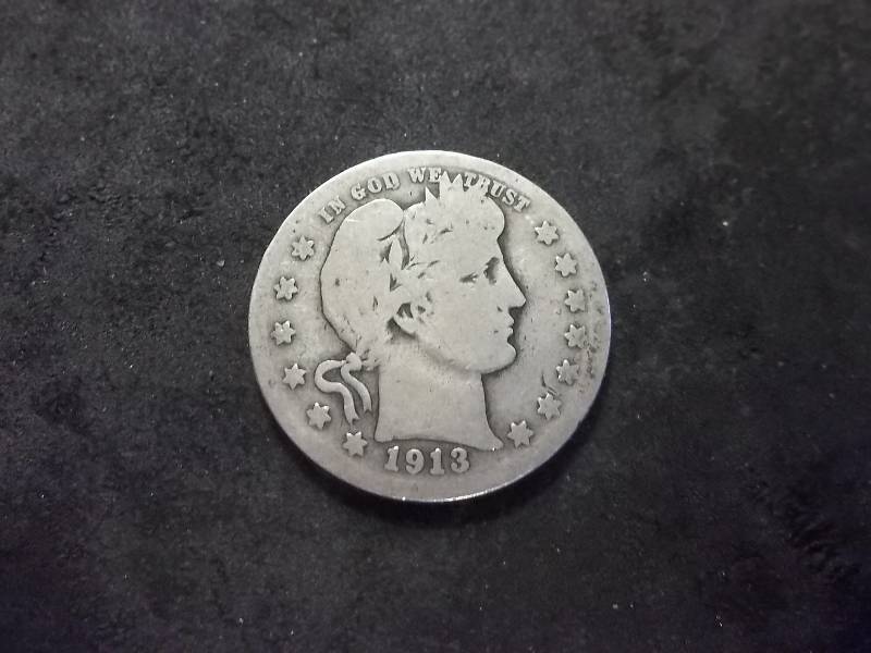 1913 D Barber Quarter