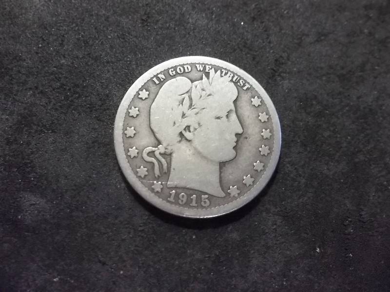 1915 D Barber Quarter