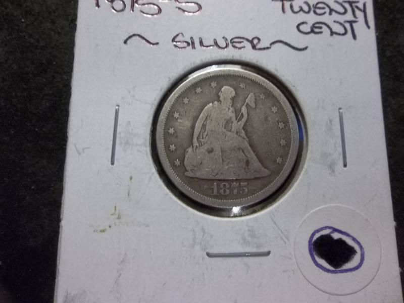 1875 S-20 Cent Piece